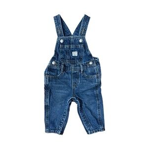 Old Navy denim overalls. Baby size 6 to 12 months.